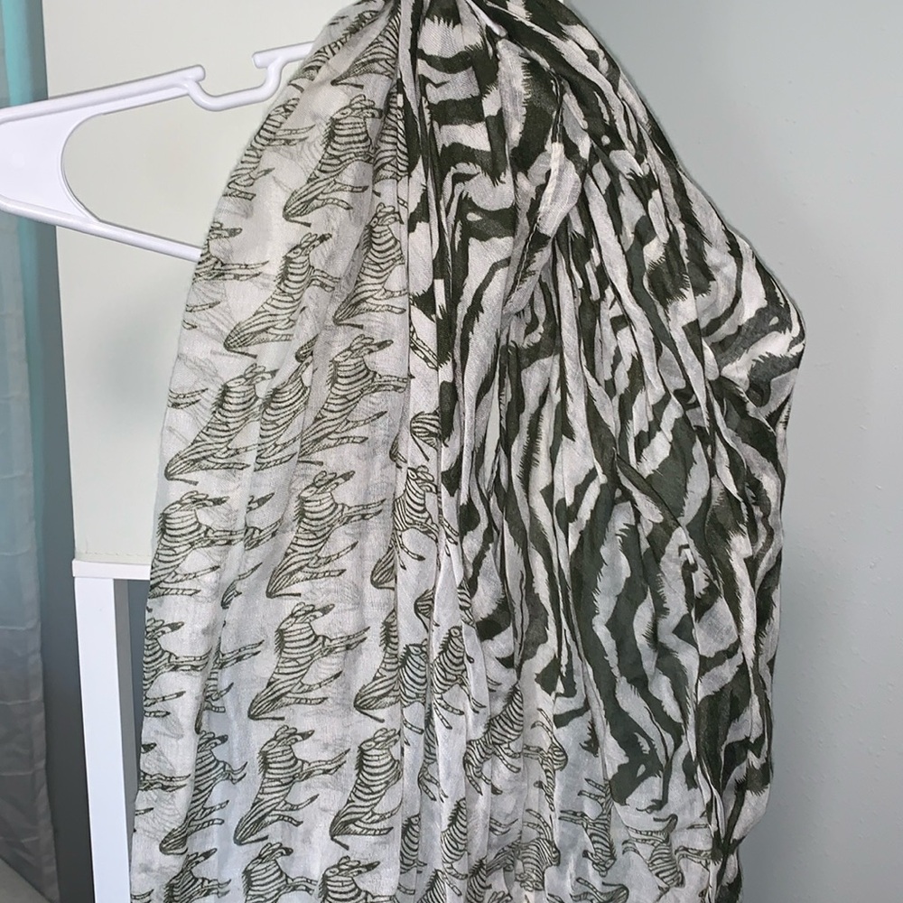 Zebra Print Infinity Scarf